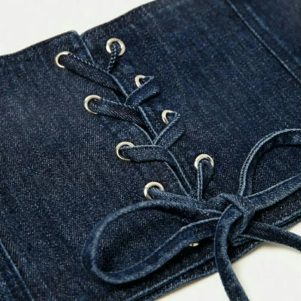Zara corset blue